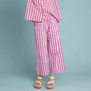 And For Good Sustainable Shore Pant – Size 1X/2X – Pink & White Gingham